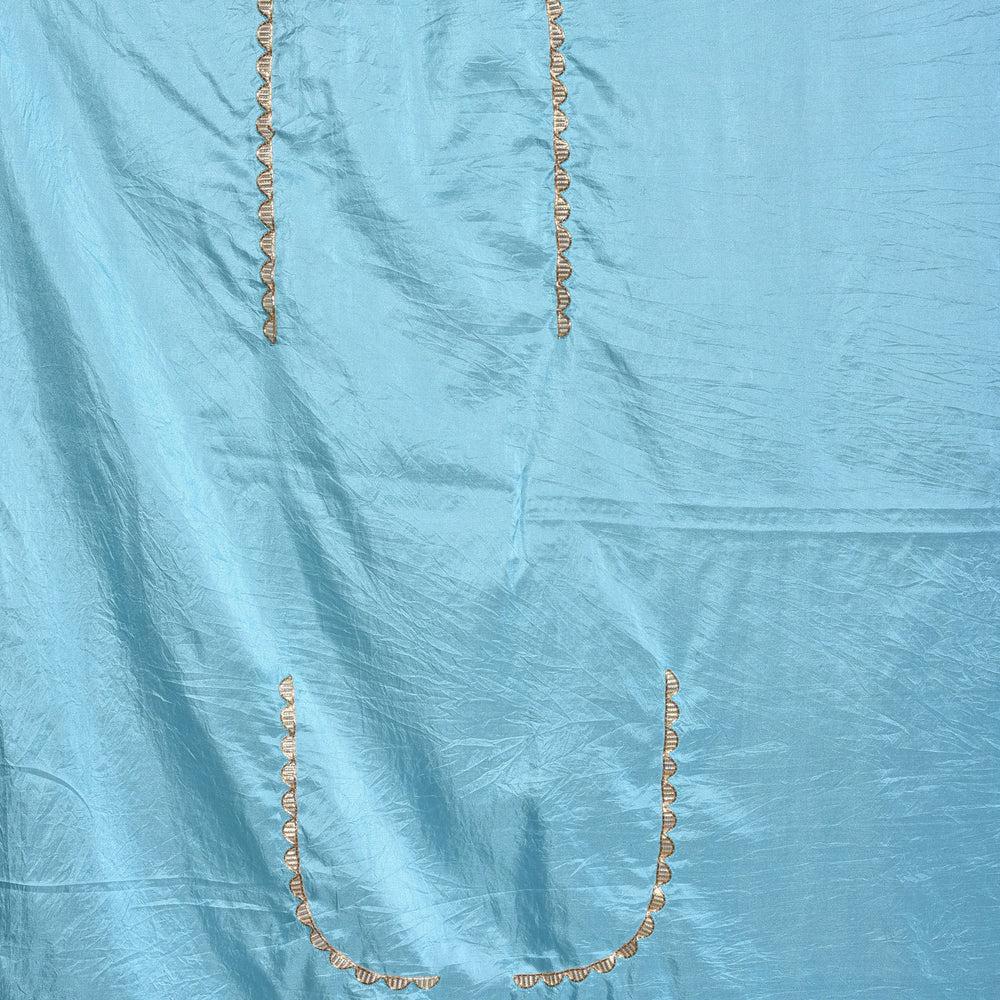 
                      
                        Arashi on Pure Silk Saree with Gota Patti - Sky Blue
                      
                    