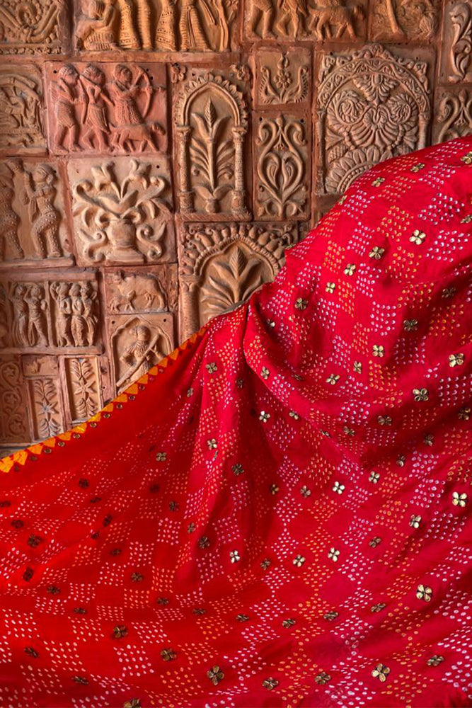 
                      
                        Bandhani Gota Patti Dupatta-Red
                      
                    