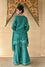 Bandhani on Chanderi Palazzo Suit Set - Green