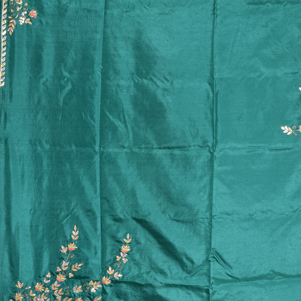 
                      
                        Bandhani on Organza Saree with Gota Patti - Green Shaded
                      
                    