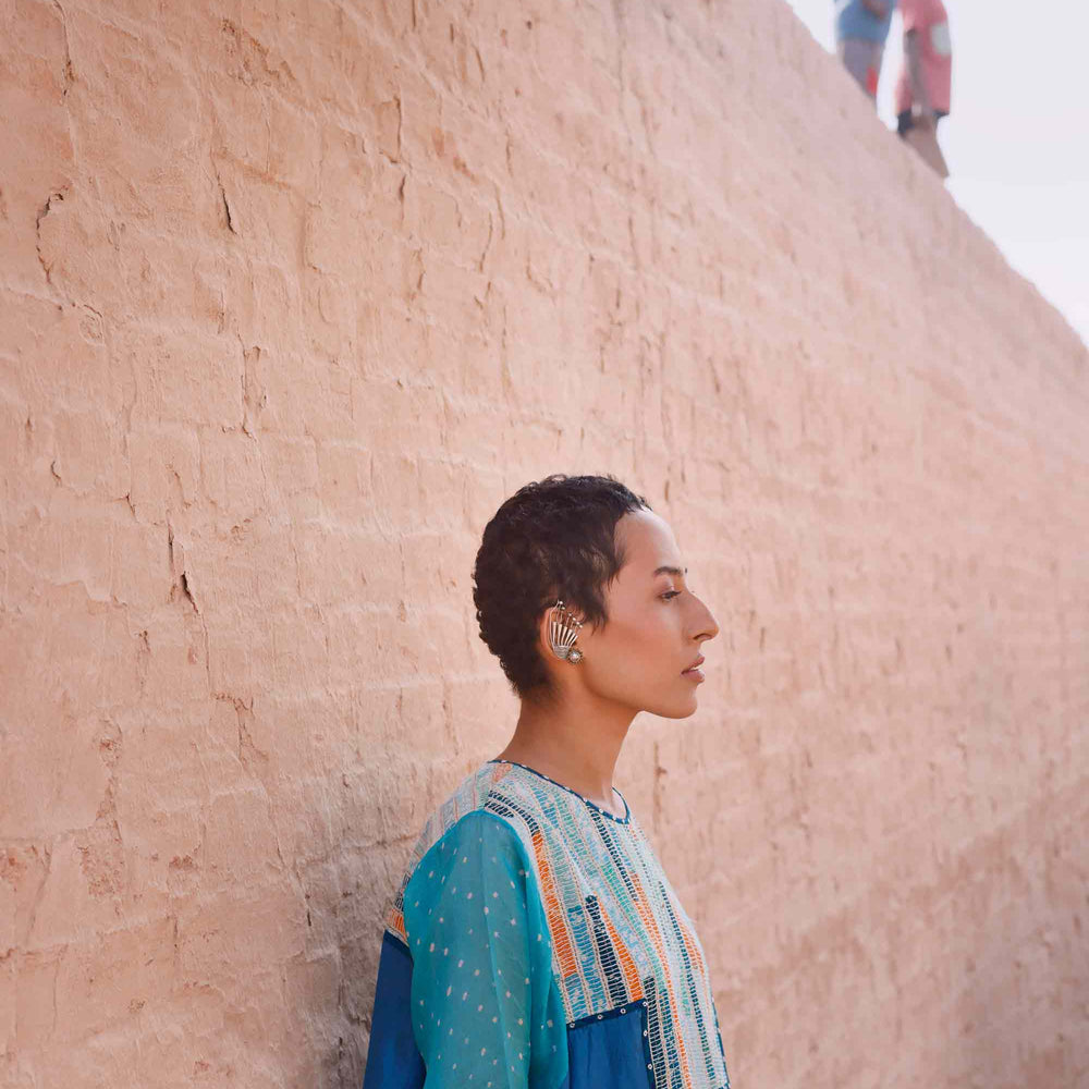 
                      
                        Blue Silk Kurta and Pants
                      
                    