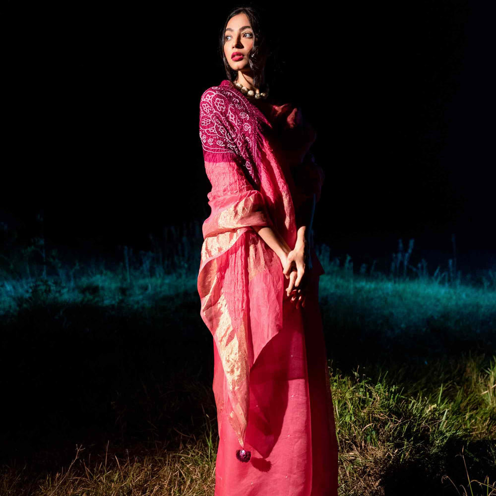 Chakor Saree - Pink