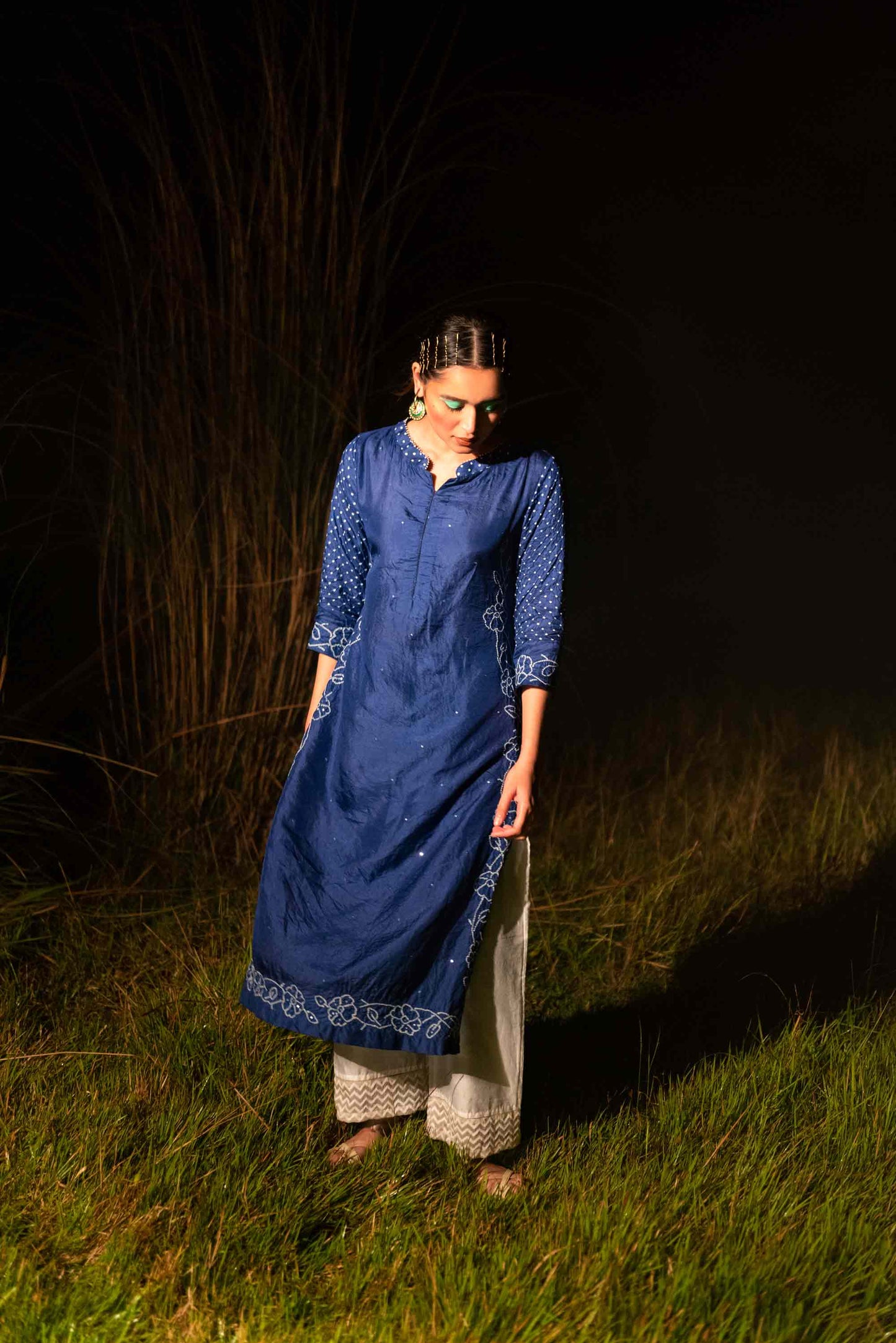 Chandanee Kurta - Blue