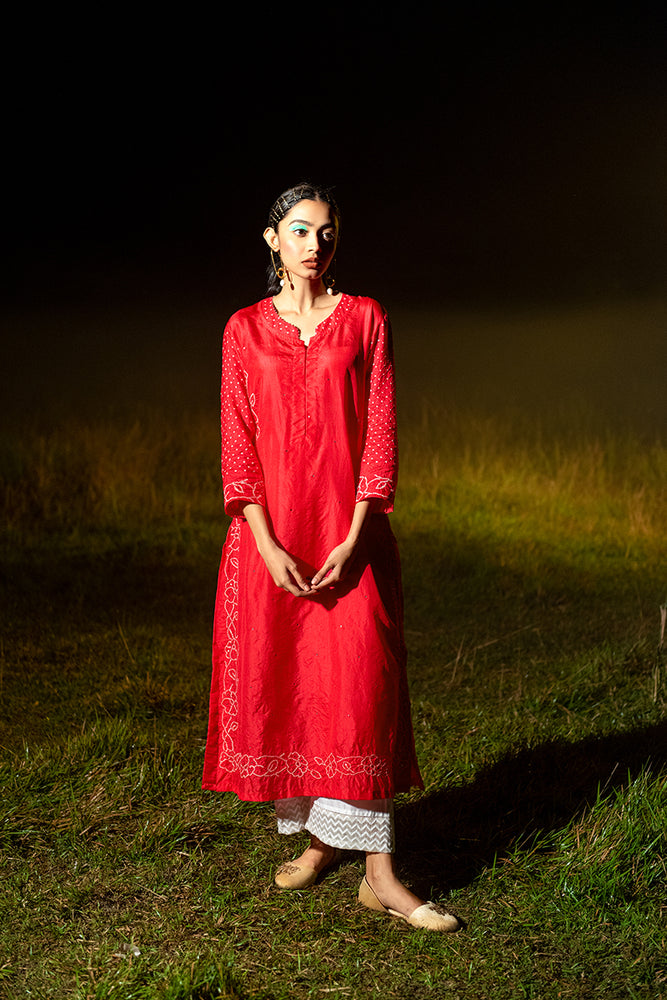 
                      
                        Chandanee Kurta - Red
                      
                    