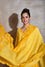Chanderi Suit Set with Bandhani Dupatta - Yellow.