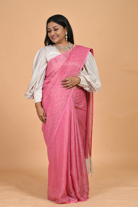 Chandra Saree - Pink