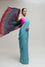 Bandhani Veda Saree - Blue Hot Pink