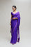 Purple Gota Patti Bandhani on Pure Chiffon Saree