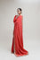 Red Bandhani on Crepe Saree with Mirror Work
