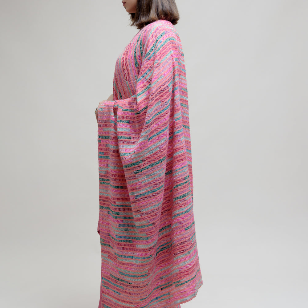 
                      
                        Pink Chanderi Tissue Saree with a Unique Palla
                      
                    