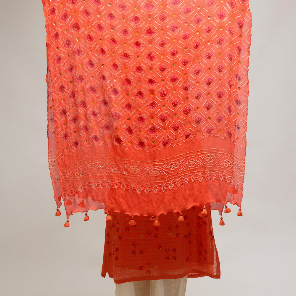 
                      
                        Umber Dupatta - Orange Red
                      
                    