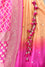 Handcut Gota Work Pure Silk lehenga With Banarasi Bandhani Dupatta In Pink