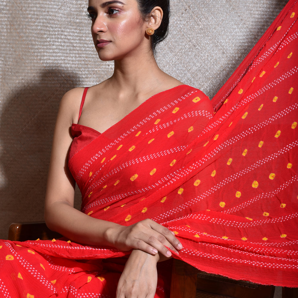 Mayra Saree - Red