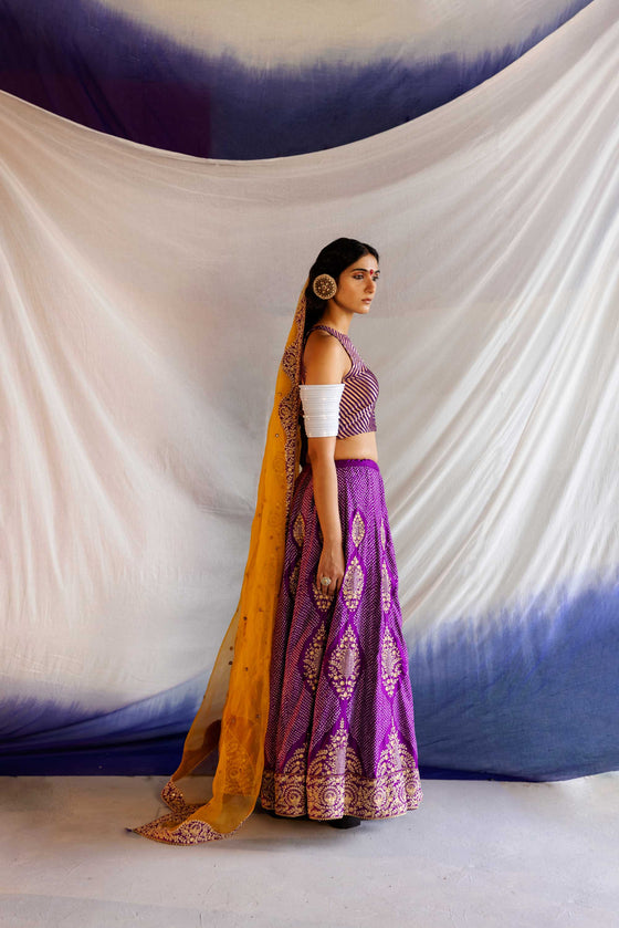 Buy Indian Designer Embroidered Sequence Work Purple Lehenga Choli With  Dupatta Set Bridesmaid Lehenga Choli Online in India - Etsy