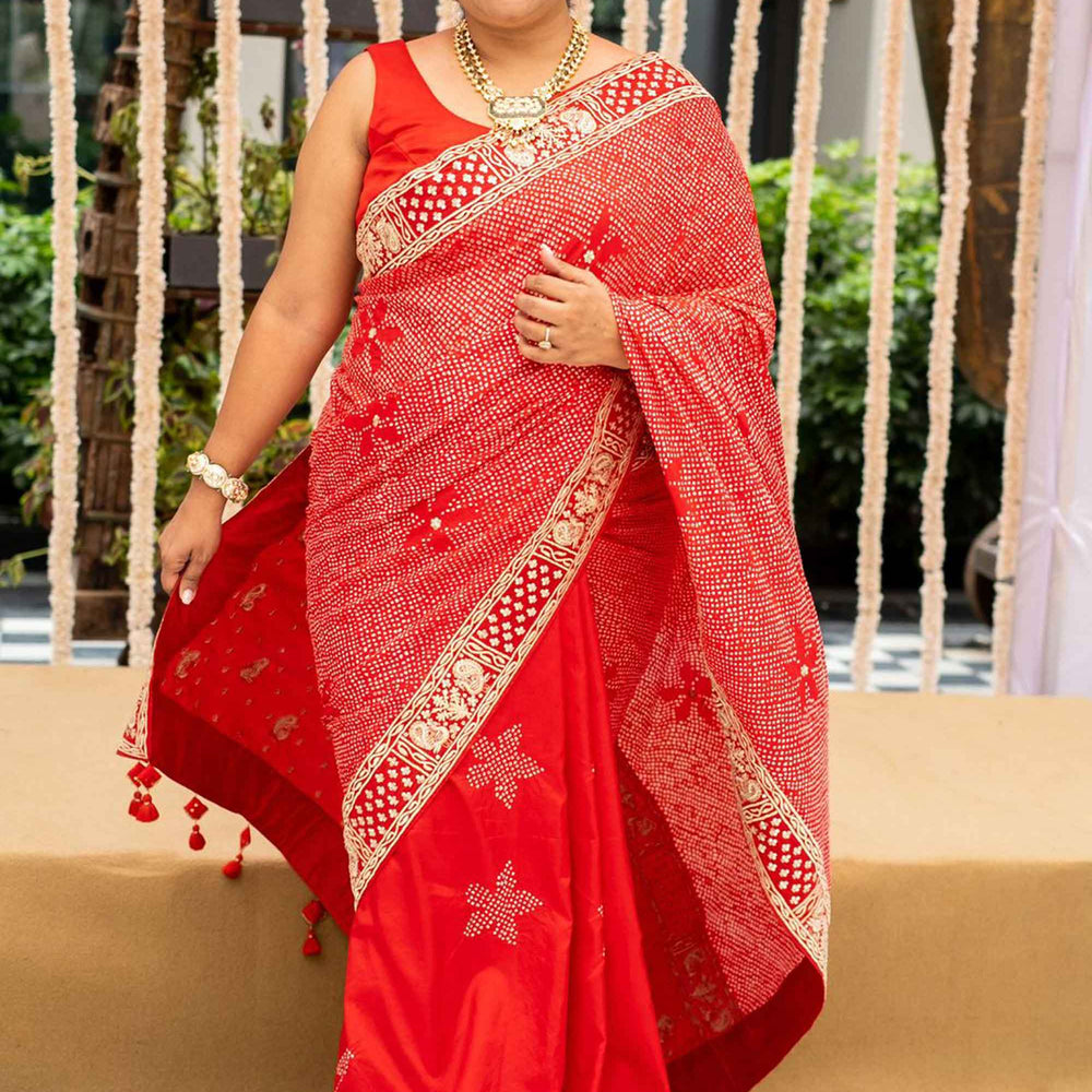 
                      
                        Maya Saree - Red
                      
                    