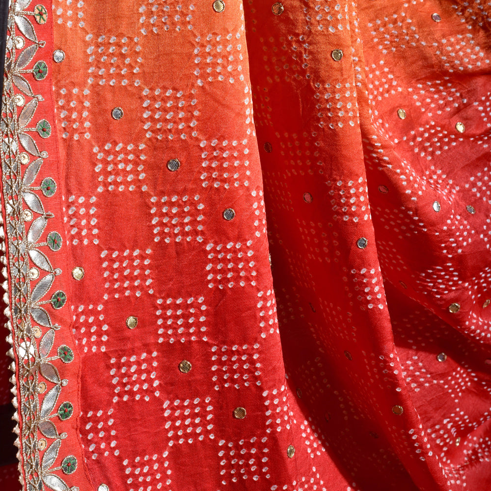 
                      
                        Geometric Patterned Bandhani Peela Dupatta
                      
                    