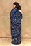 Blue Bandhani on Gaji Silk Saree with Mirror Work