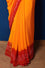 Classic Red and Orange Bandhani Chiffon Saree