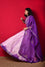 Arashi Organza Gota Patti Lehenga Set - Purple