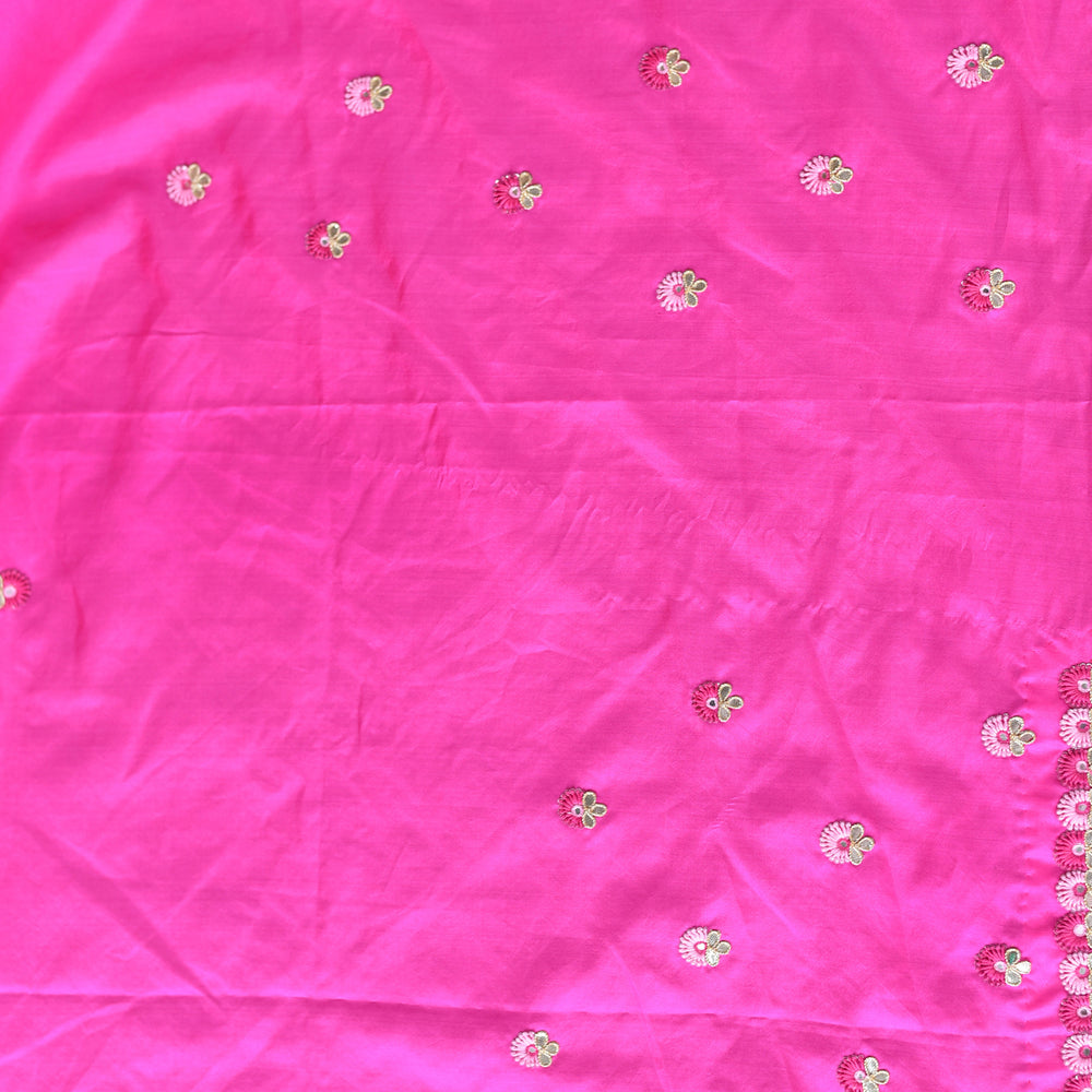 
                      
                        Pink Shaded Bandhani on Organza Saree with Gota Patti
                      
                    