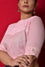 Chikankari Yoke Blouse in Baby Pink