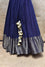 Blue Tussar Silk Skirt