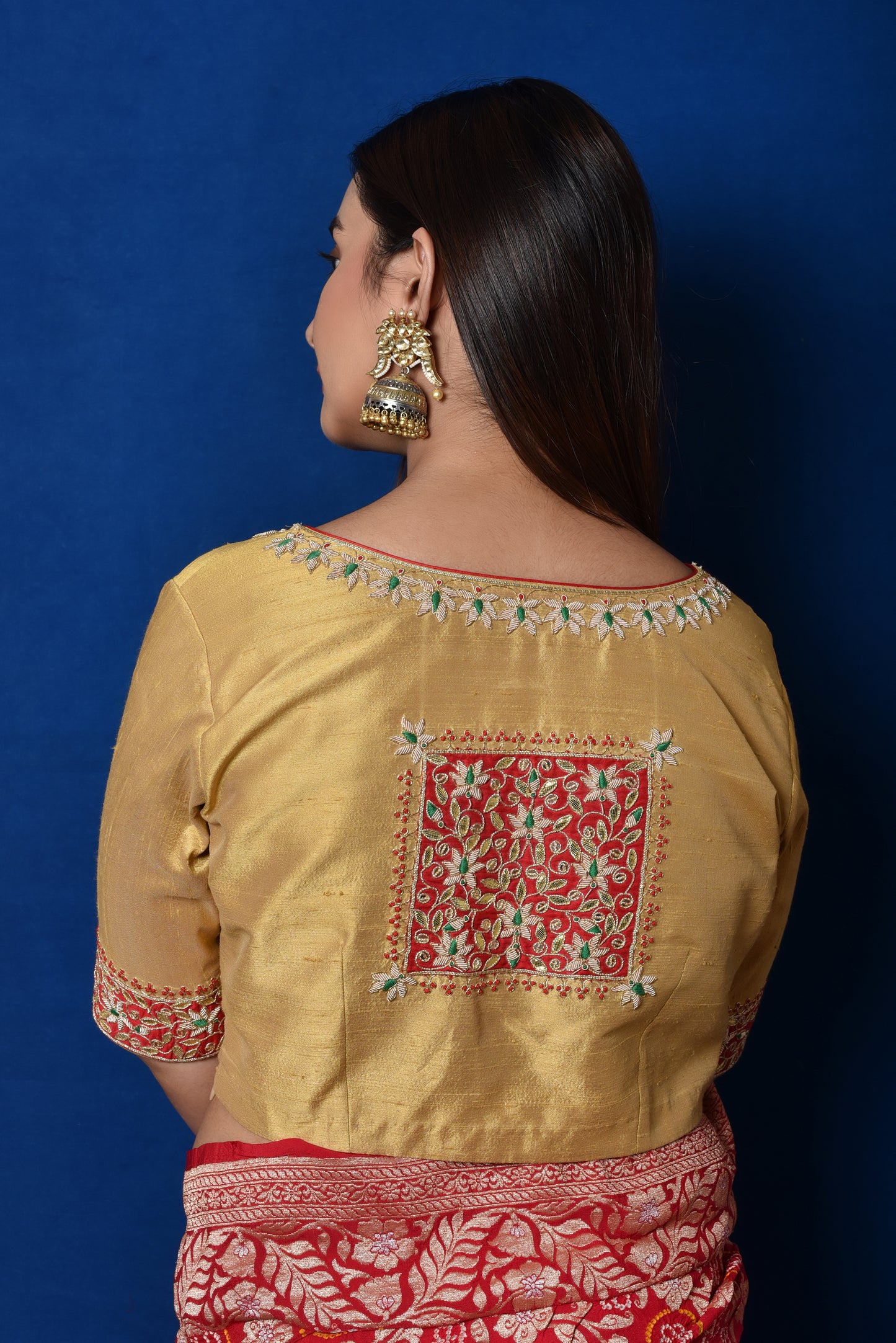 Gold Gota Patti Patch Blouse