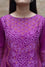 Intricate Bandhani on Pure Silk Kurta - Purple