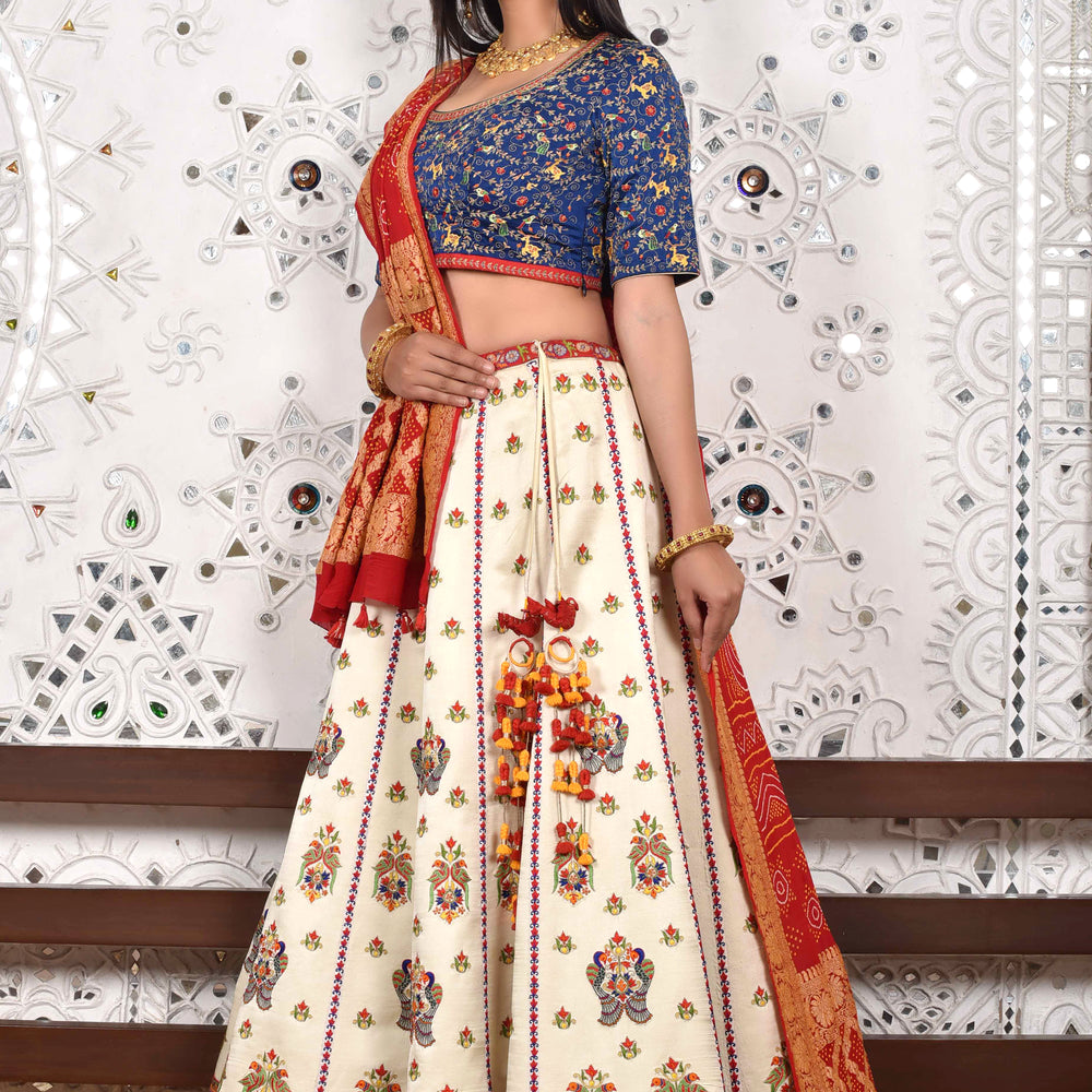 
                      
                        Resham Hand Embroidered Lehenga Set
                      
                    