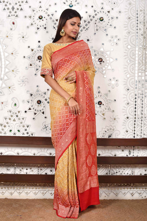 Discover more than 212 banarasi bandhani saree super hot