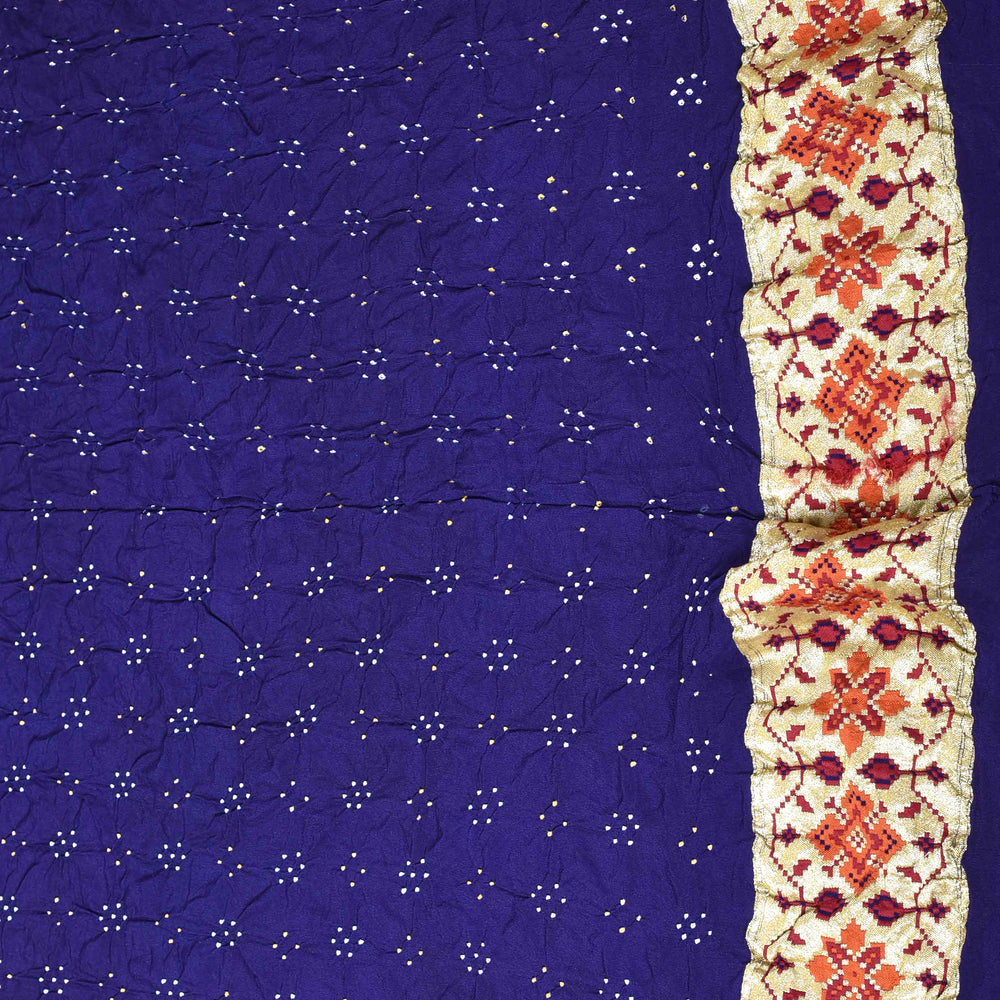 
                      
                        Banarasi Patola Saree in Deep Blue
                      
                    