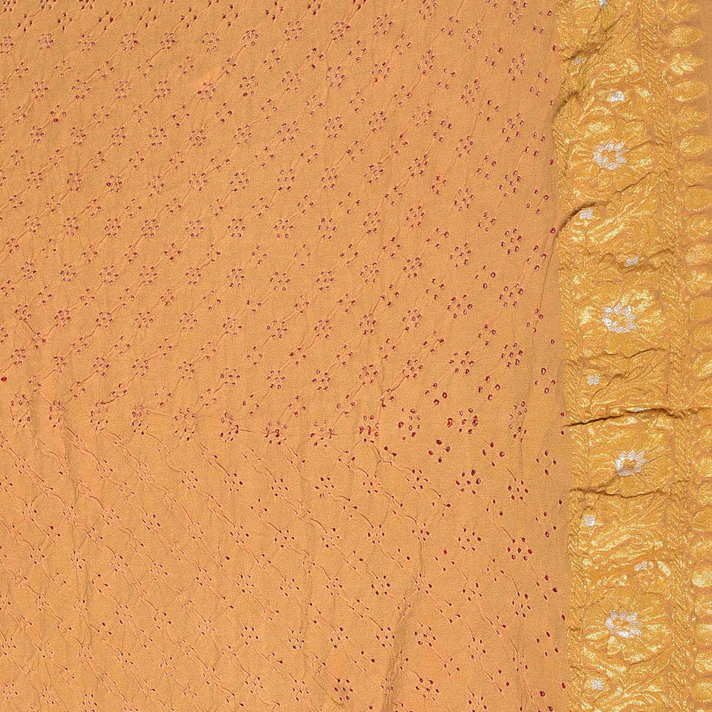 
                      
                        Cream Banarasi Bandhani Saree
                      
                    