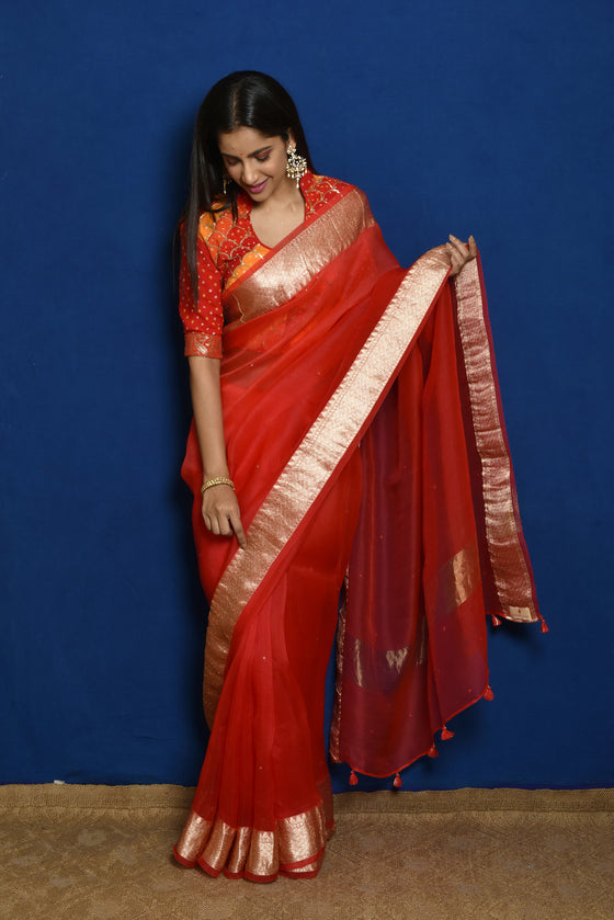 Wine Color Dola Silk Saree With Digital Print and Zari Border With Blouse |  Saree, Indian fashion, Bollywood fashion