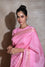 Soft Pink Organza Saree with Bandhej Blouse