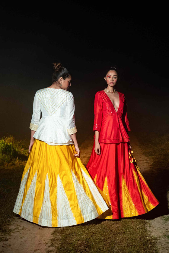 Nice Yellow and White Colour Designer Lehenga For Wedding | Designer lehenga  choli, Lehenga designs, Lehenga choli online