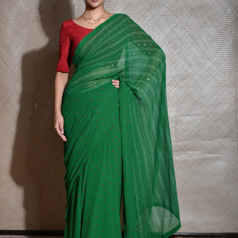 
                      
                        Veni Saree - Green
                      
                    